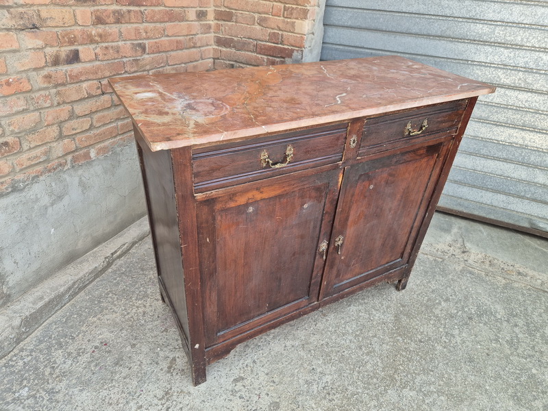 mueble aparador comoda madera marmol badera 102x116.5x48.5 1u